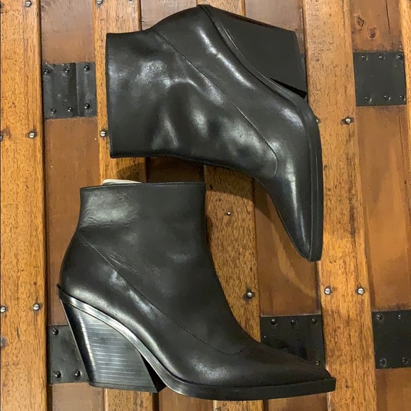Zara: Leather Wedge Ankle Boot, 9 - Picture 5 of 8
